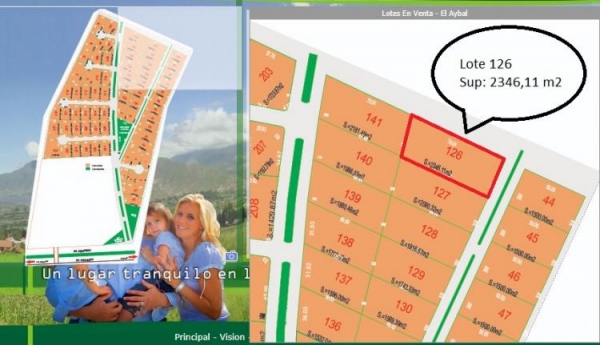 Hermoso Terreno en Barrio Cerrado El Aybal - 2346m2